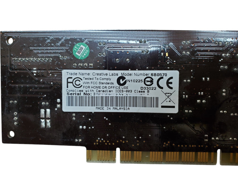 CreativeLabs Sound Blaster SB0570 PCI Sound Card