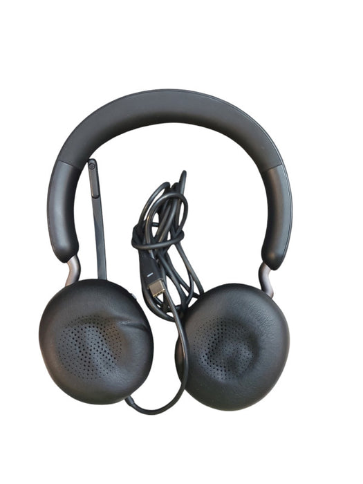 Jabra Evolve2 40 SE Wired USB-C Cable Stereo Noise-Cancelling Headset Black Q