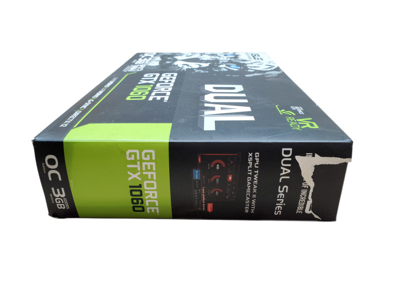 ASUS DUAL GeForce GTX 1060 3GB GDDR5 GPU - 2xHDMI 2xDP 1xDVI - *READ*
