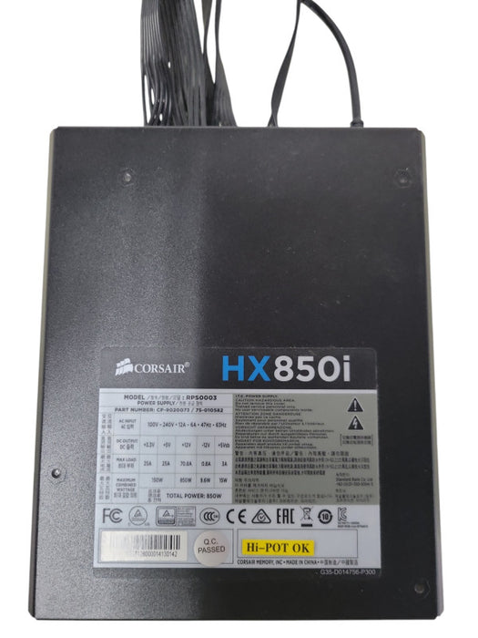 Corsair HX850i 850W Desktop Power Supply CP-9020073 75-010582 | _