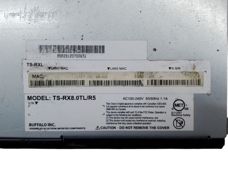 Buffalo TS-RX8.0TL/R5 Terastation NAS Storage 4-Bay *READ*