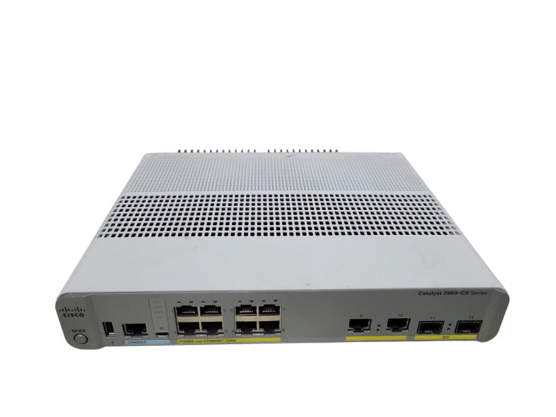 CISCO Catalyst WS-C2960CX-8PC-L 8 Port Gigabit Ethernet PoE Network Switch _