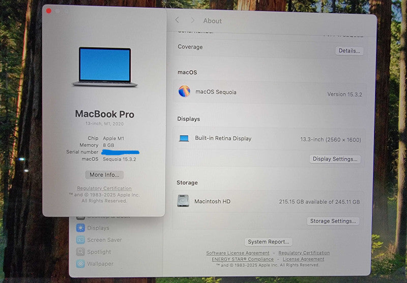 Apple MacBook Pro A2338 2020 13" | Apple M1 | 8GB RAM | 256GB SSD - READ