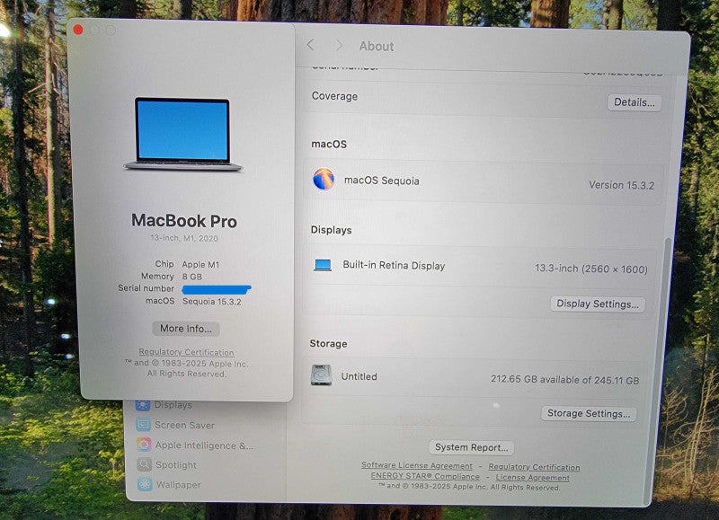 Apple MacBook Pro A2338 2020 13" | Apple M1 | 8GB RAM | 256GB SSD - READ