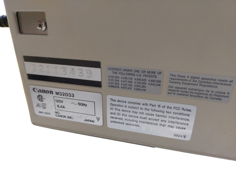 Bundle of 2 - Vintage Canon M32033 MicroPrinter 50s =