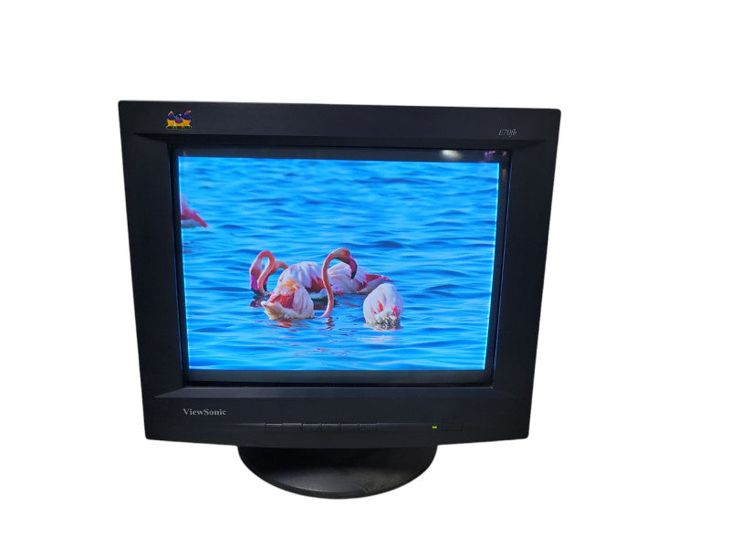 Viewsonic E70fb 17" SXGA Flat CRT Monitor Black, VCDTS22355-5M  _