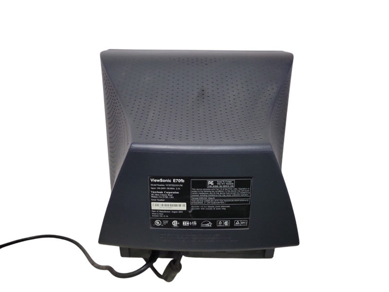 Viewsonic E70fb 17" SXGA Flat CRT Monitor Black, VCDTS22355-5M  _