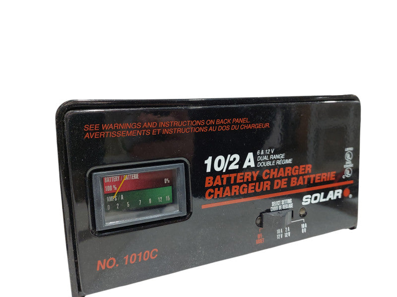 Vintage SOLAR 10/2A Battery Charger 6 & 12 Volt Model: 1010C =