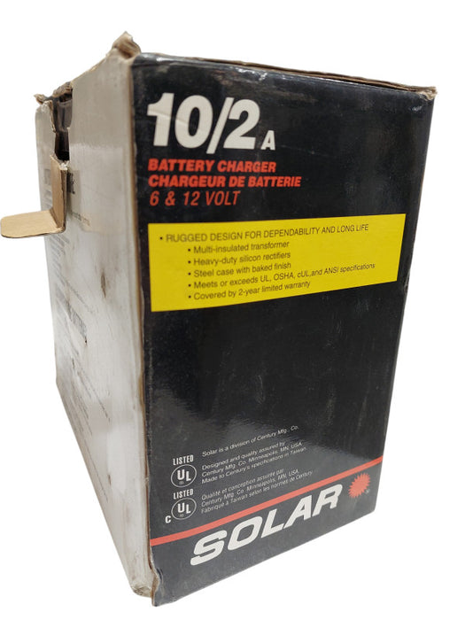 Vintage SOLAR 10/2A Battery Charger 6 & 12 Volt Model: 1010C =
