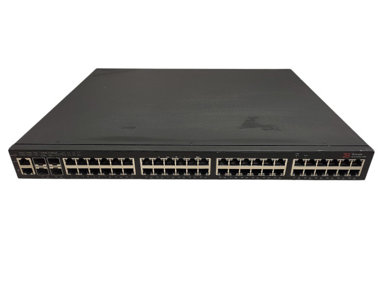 Brocade ICX6450-48P, 48-Port Gigabit PoE+ Switch, 4x1/10G SFP+ w/Rackmount Q$