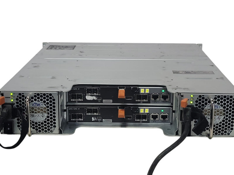 Dell PowerVault MD3400 Storage 12x 3.5" bays 2x 12G-SAS-4 Controller 2x 600 _