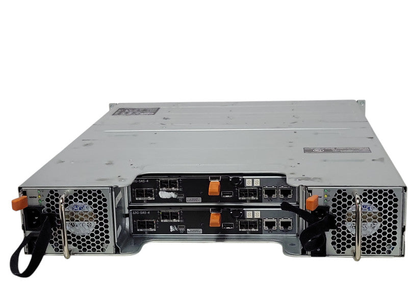 Dell PowerVault MD3400 Storage 12x 3.5" bays 2x 12G-SAS-4 Controller 2x 600 _
