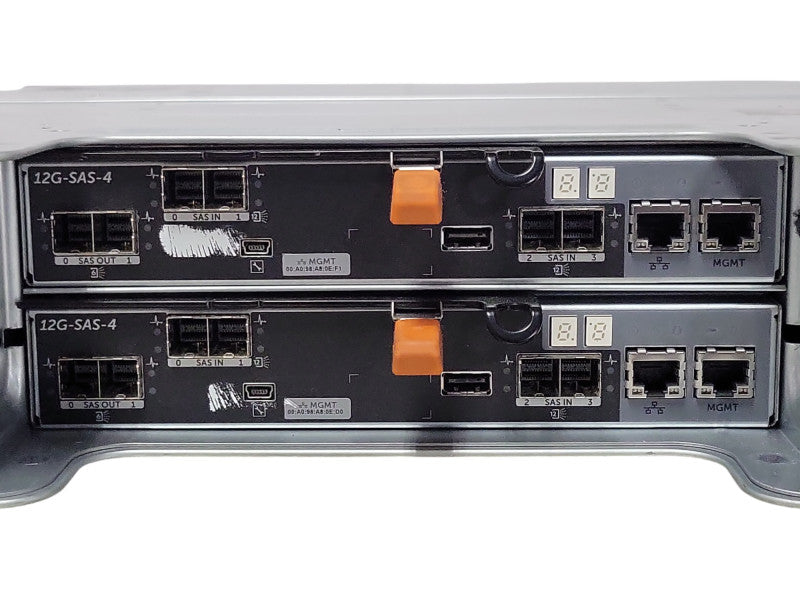 Dell PowerVault MD3400 Storage 12x 3.5" bays 2x 12G-SAS-4 Controller 2x 600 _