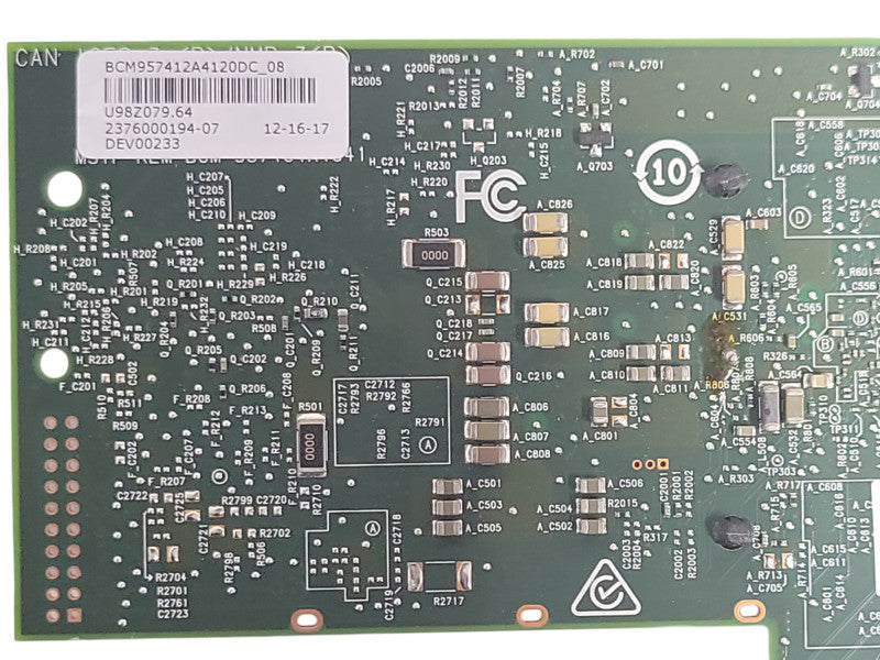 Dell Broadcom BCM9574 Dual-Ports SFP+ 10Gbps Network Card 0GMW01 w/ SFPs Q_