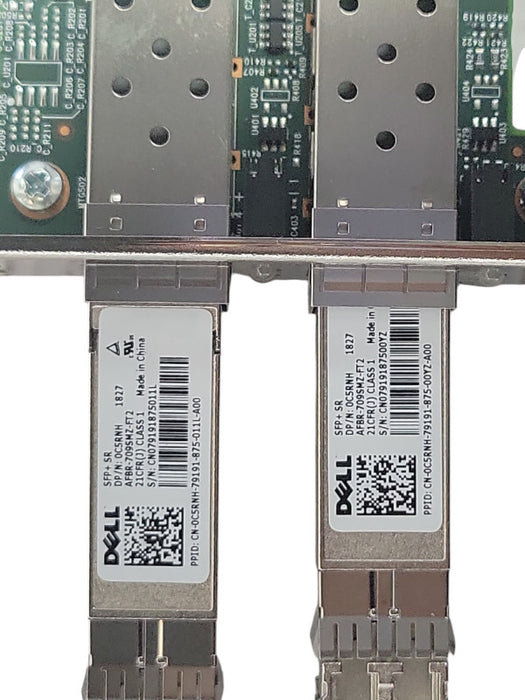 Dell Broadcom BCM9574 Dual-Ports SFP+ 10Gbps Network Card 0GMW01 w/ SFPs Q_