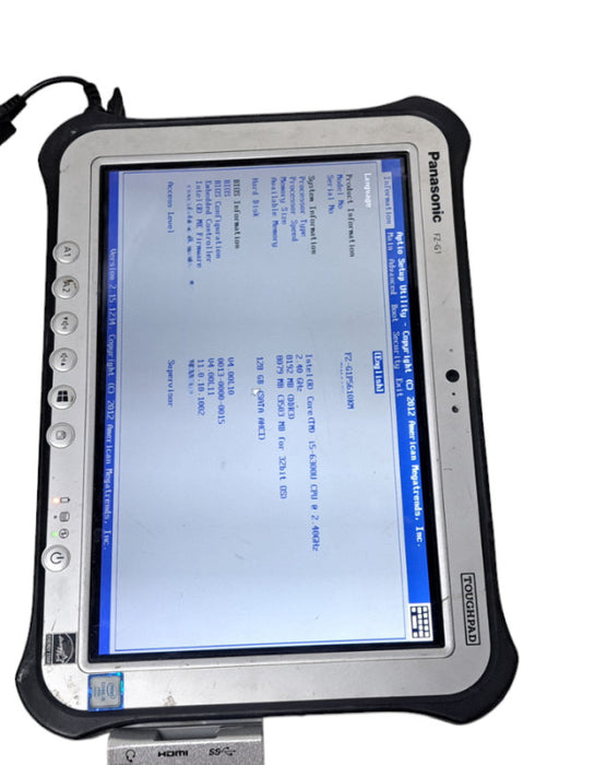 PANASONIC FZ-G1 FZ-G1 TOUGHPAD i5-6300U|8GB RAM| 120GB SSD