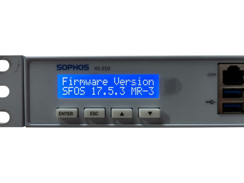 Sophos XG 210 Network Security Firewall Appliance with Rack Mount Ear