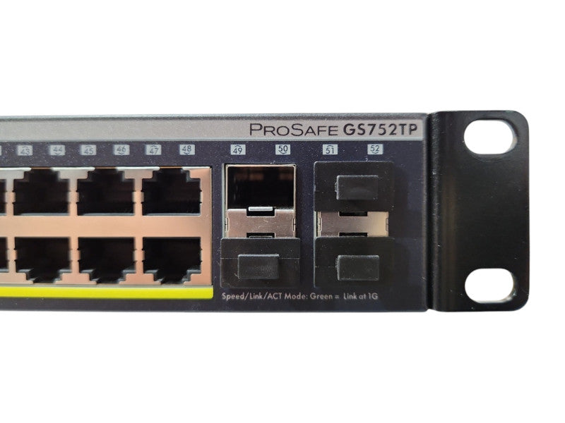 Netgear ProSafe GS752TPv2 48-Port Gigabit Ethernet PoE+ 4x SFP Port Network Switch
