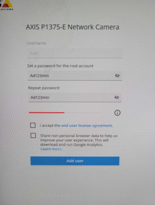 Axis Communications 01533-001 P1375-E 2 MP Outdoor Network Box Camera _