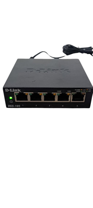 D-Link DGS-105 5 Port Gigabit Unmanaged Ethernet Switch