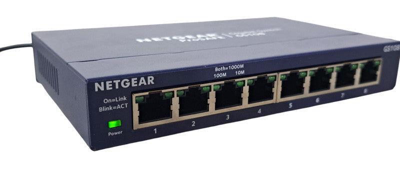 NetGear ProSAFE GS108 v4 Gigabit Switch 8-Port