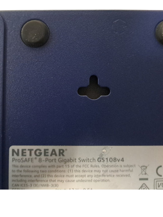 NetGear ProSAFE GS108 v4 Gigabit Switch 8-Port
