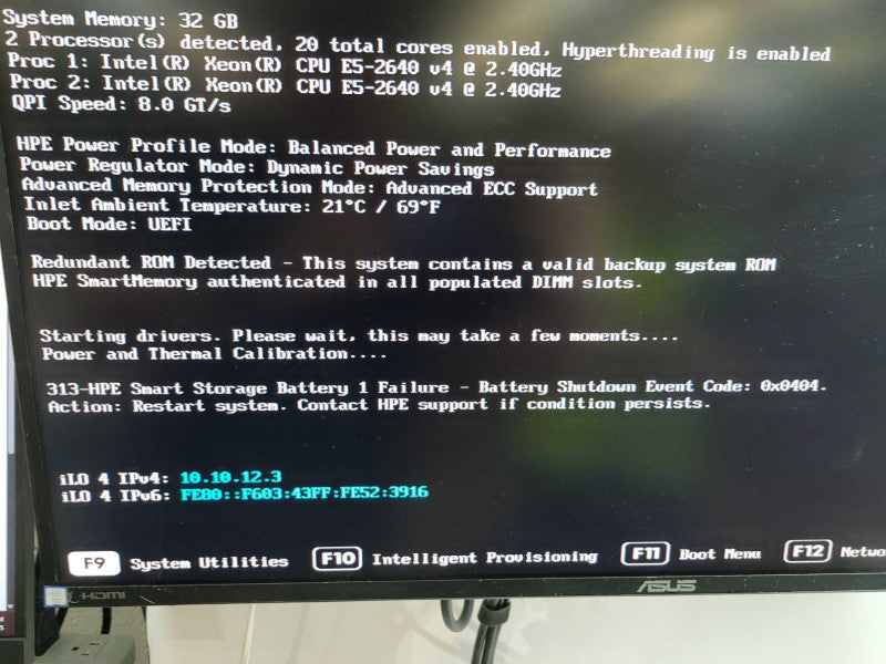 HP PL DL360 Gen9 - 2x Xeon E5-2640 v4 32GB DDR4 P440AR 2x 500W PSU (READ) %