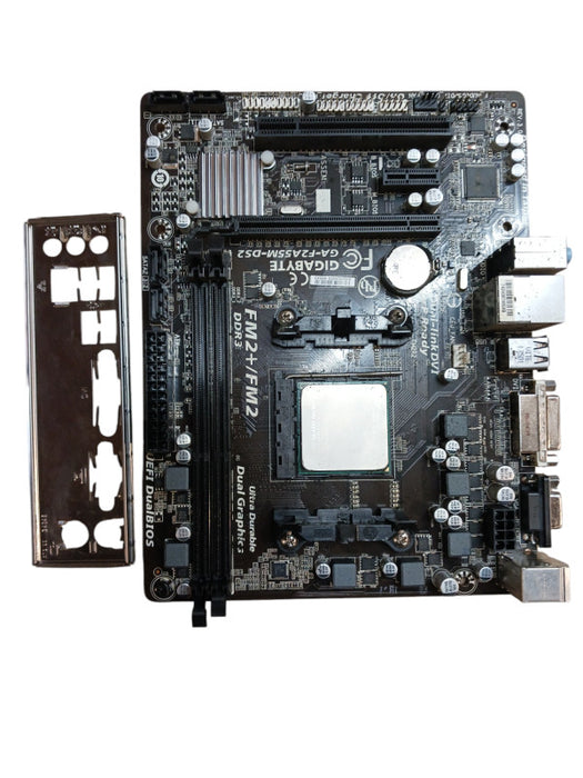 Gigabyte GA-F2A55M-DS2 Micro ATX & AMD A6-6400 CPU Motherboard & CPU Combo