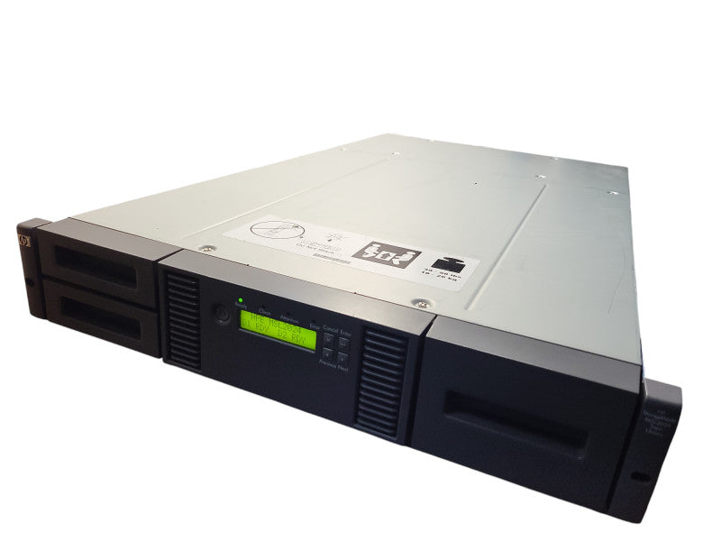 HP MSL2024 407351-001 Tape Library with LTO-6 Tape Drive AQ288D#103 $