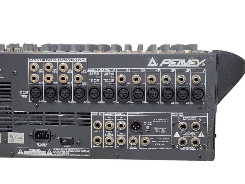 Peavy XR2012 20 Input CS 800 Powered console, READ _