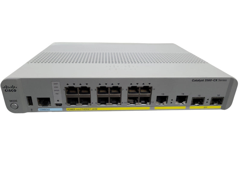 Cisco Catalyst WS-C3560CX-12PC-S 12-Port Ethernet Switch 3560-CX !