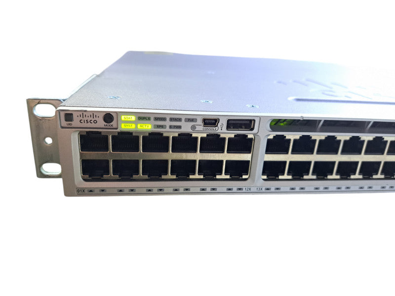 Cisco WS-C3850-12X48U-L | 48-Port UPoE (12x 1/10G) Switch w/ C3850-NM-2-10G
