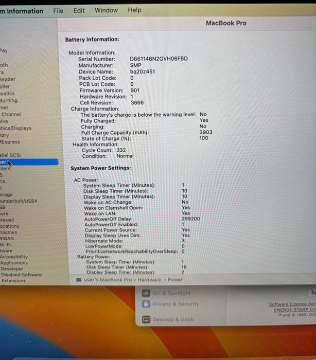 Apple MacBook Pro 13" 2017 i5-7360U 8GB 256SSD No Power Adapter READ!