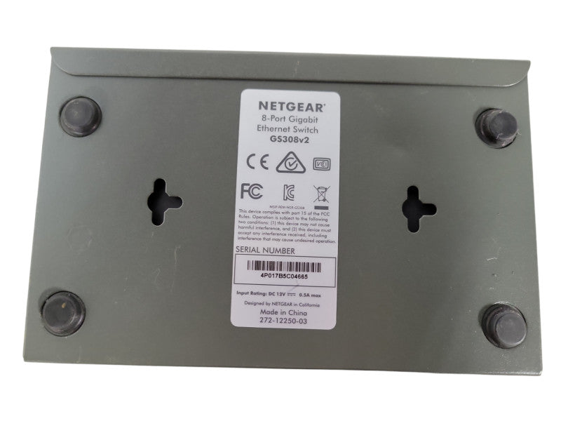 NETGEAR GS308 v2 8-Port Gigabit Ethernet Unmanaged Switch !