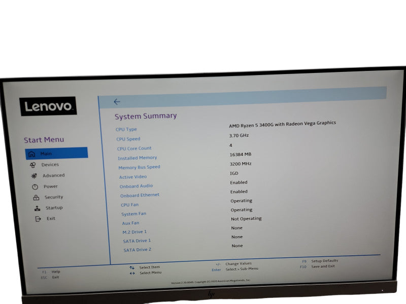 Lenovo IdeaCentre 510A-15ARR AMD Ryzen 5 3400G with Radeon  Vega Graphics θ