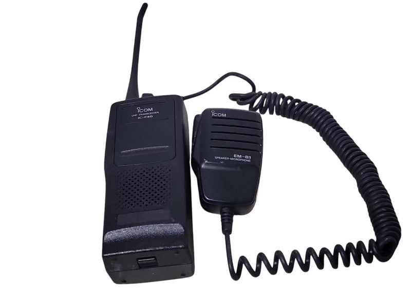 Icom UHF Transceiver IC-F40 with EM-81 Speaker-microphone _