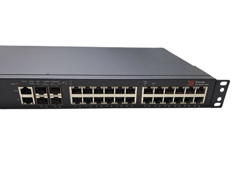 Brocade ICX 6430-24P | 24-Port Gigabit PoE+ Managed Switch w/ 4x SFP
