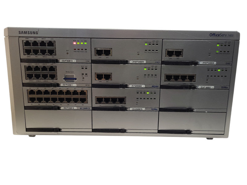 Samsung OfficeServ 7400 w/ LP40, MP40, 2x TERPIa, 2x OAS, 8COMBO3, MGI64 $
