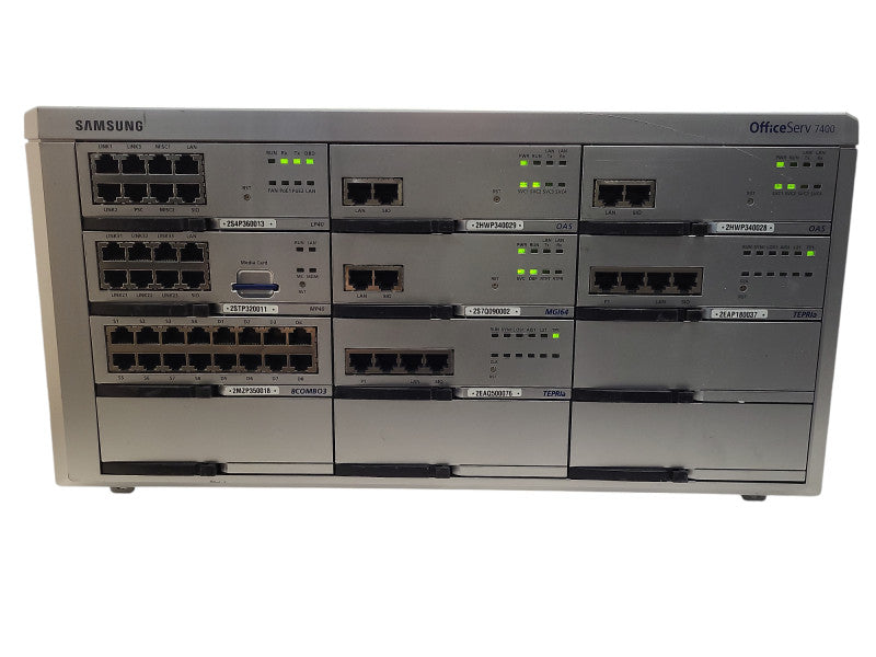 Samsung OfficeServ 7400 w/ LP40, MP40, 2x TERPIa, 2x OAS, 8COMBO3, MGI64 $