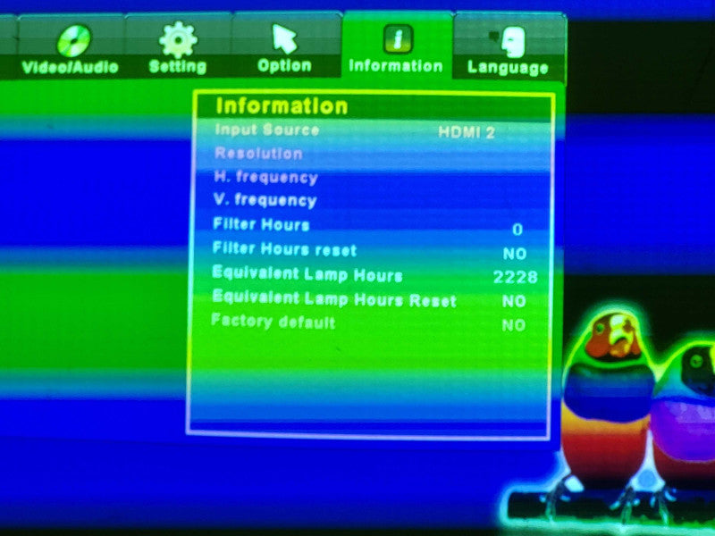 ViewSonic Pro8300 Full HD 1080p Projector Lamp hours: 2228 No remote $