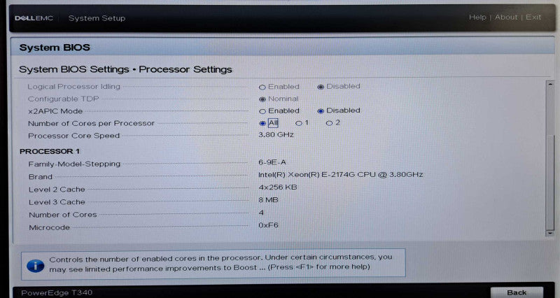 Dell PowerEdge T340 | Xeon E-2174G @3.80GHz, 48GB DDR4, H330, 2x 495W Q