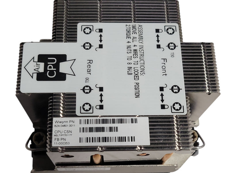 Wiwynn BZA.04801.0011 11-000353 CPU Heat Sink _