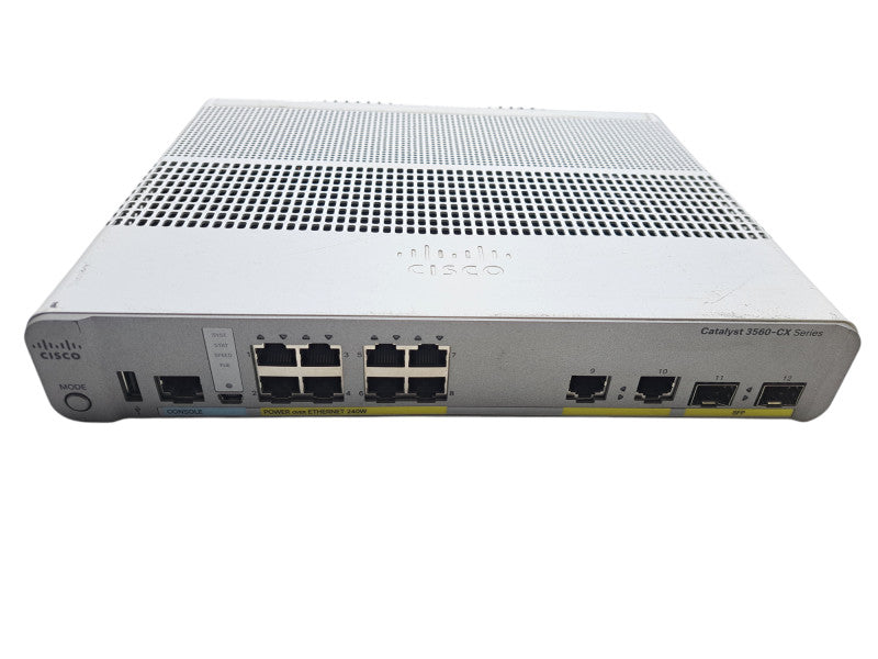 Cisco WS-C3560CX-12PC-S V01 | 12-Port Gigabit PoE+ 240W Silent Switch *READ