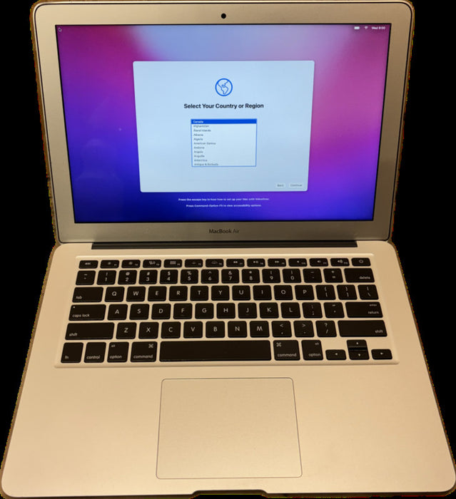 Apple MacBook Air 13" 2017 i5-5350U 8GB 256SSD No Power Adapter READ