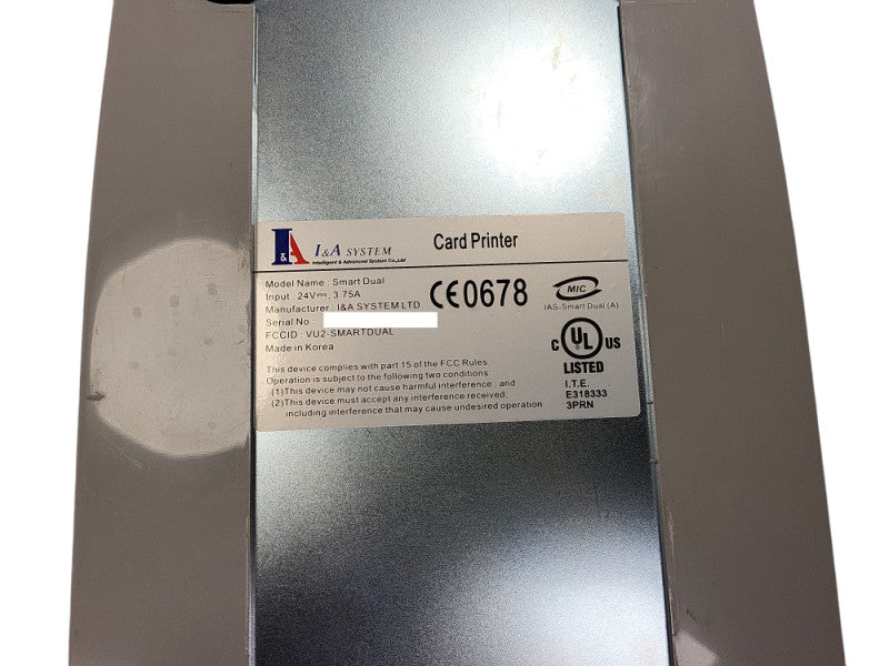 I&A SYSTEMS Smart Dual Card Printer No AC  $
