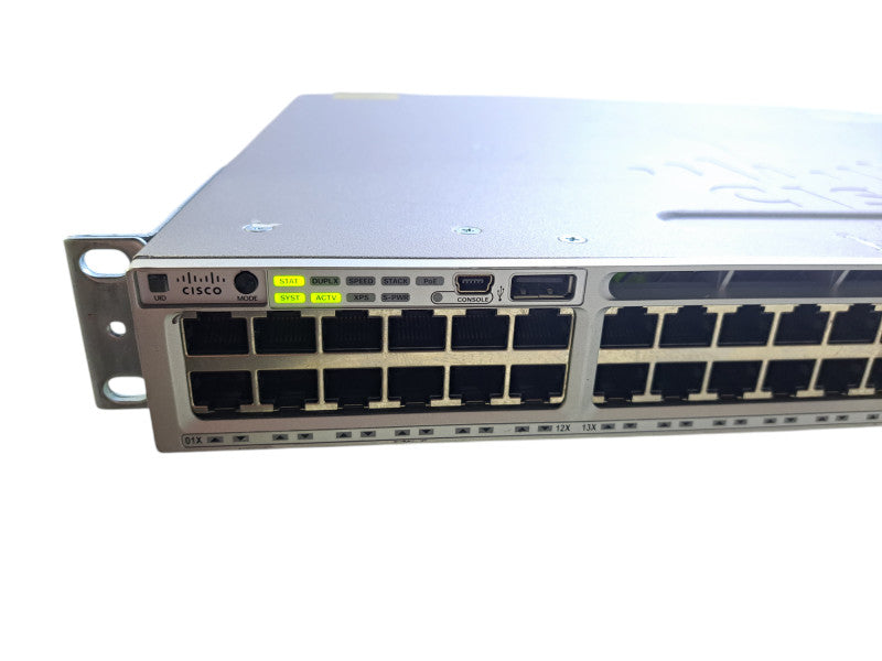 Cisco WS-C3850-12X48U-L | 48-Port UPoE (12x 1/10G) Switch w/ C3850-NM-2-10G