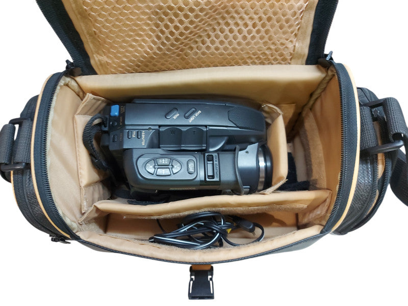 Panasonic PV-A208D-K Black VHS-C 23X Hi-Definition Zoom Lens Camcorder&bag