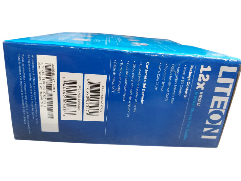 LITEON Blue-Ray Disc Reader & DVD/CD Writer | SATA Interface