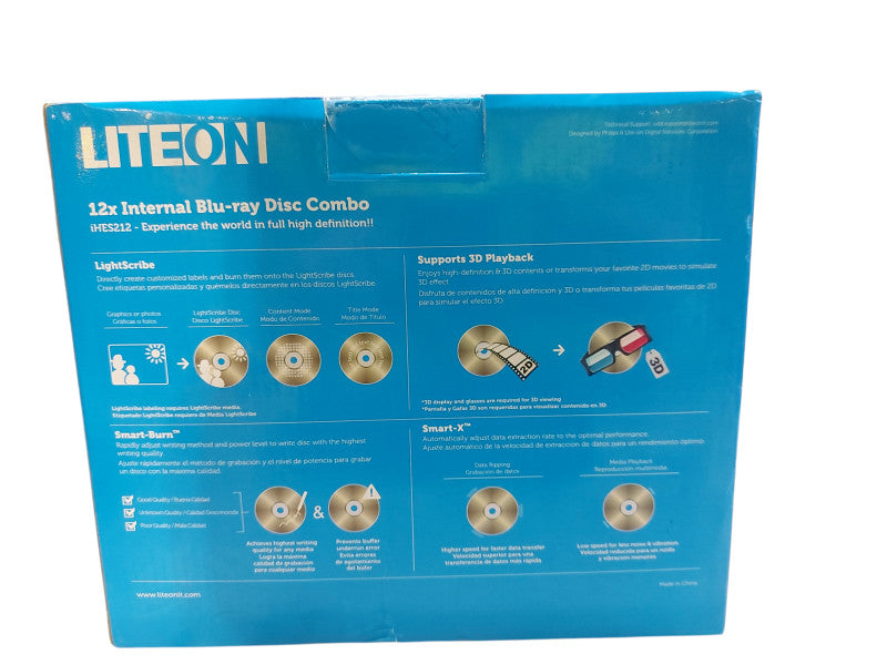 LITEON Blue-Ray Disc Reader & DVD/CD Writer | SATA Interface