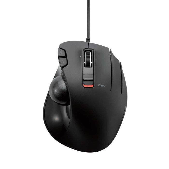 ELECOM EX-G Wired Trackball Mouse - Black Ball